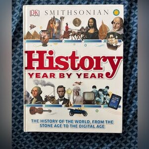 DK Smithsonian History Year by Year - White/Red Hardcover Kids Book